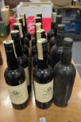 Two bottles of Taylor's 1950 vintage port, various other port and sherry.