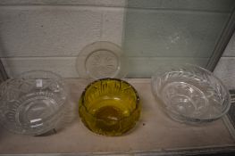 Three good cut glass bowls.