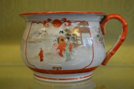 An unusual Kutani chamber pot.