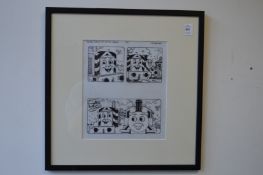 Tim Marwood, original artwork for Thomas The Tank Engine, framed and glazed.