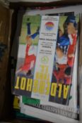 Football programmes.