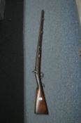 A 19th century percussion wildfowling gun.