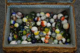 A basket of old marbles.