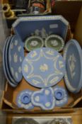 A small collection of Wedgwood Jasper ware.
