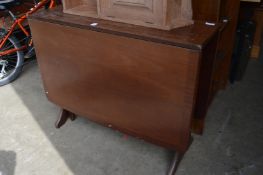 A modern drop-leaf table.