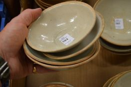 Four Chinese glazed terracotta bowls.