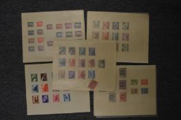 A small group of stamps.
