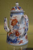 A Japanese Imari coffee pot.