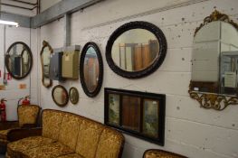 Eight various mirrors.