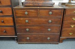 A 19th century mahogany chest of drawers.