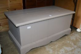 A painted pine trunk.