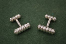 A pair of Tiffany & Co sterling silver Paloma Picasso cufflinks.