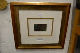 A Damien Hirst VIP drink's mat, framed and glazed.