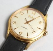 A GENTLEMAN'S MuDu DOUBLEMATIC WRIST WATCH.