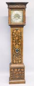 A GOOD 18TH CENTURY ENGLISH MARQUETRY CASED LONG CASE CLOCK with 11 inch dial, striking on a