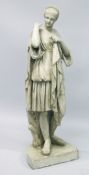 AFTER THE ANTIQUE.. A CLASSICAL FEMALE FIGURE. 4ft high.