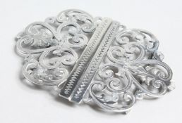 A NURSE'S SILVER PIERCED BUCKLE, Sheffield, 1900.