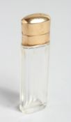 AN 18CT GOLD TOP SCENT BOTTLE