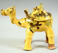 A TURKISH CANAKKALE CAMEL MODEL, 22cm long.