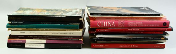 A COLLECTION OF VARIOUS CATALOGUES AND BOOKS; CHINESE AND JAPANESE ART, including various Christie's