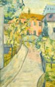 Early 20th Century, An impressionist street scene, oil on canvas, 21.5
