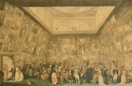 Pietro Antonio Martini, after J.H. Ramberg, The exhibition of the Royal Academy 1787, hand