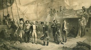 Charles Lewis after Thomas Barker,19th Century, Nelson receiving swords on board the San Joseph,