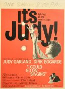 It's Judy, a 1963 Judy Garland poster for 'I could go on Singing', 17.5