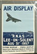 An original poster, Lee on Solent air display 1957, 30