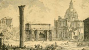 Giovanni Piranesi (1720-1778), 'Arco di Settimio Severo', etching, 18th Century, 15
