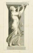 After J. Stewart, Three 18th Century engravings of Classical female figures, two 13.5