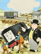 Timothy Marwood (1954-2008), a scene from Thomas the Tank Engine, an angry fat controller,