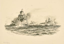 After William Lionel Wyllie, a collection of twelve late 19th Century gravure prints depicting views