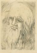 Salvador Dali, 'Leonardo da Vinci', etching, 6.75