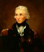 Attributed to Lemuel Abbott (1760-1803), a portrait of Admiral Lord Nelson, oil on canvas, inscribed