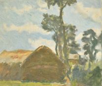 A collection of seven loose unframed oils, from 10