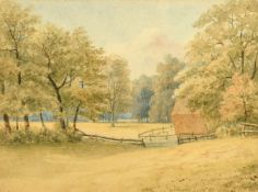 19th Century School, A pair of watercolours of rural scenes, each 6