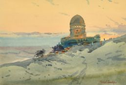 Michael Crawley (20th Century), 'Dusk on the Nile', watercolour, signed, 9