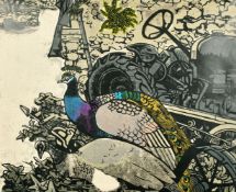 Carol Walklin (20th Century), 'Rural Museum, Isle of Wight', linocut, signed and inscribed in pencil