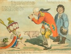 Charles William (Early 19th Century) British, 'The Emperor of the Gulls in his Stolen Gear', hand