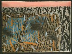 Andrew Southall (b. 1947) Australian, an abstract colourful composition, pastel, signed in pencil
