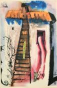Salvador Dali, an illustration from Alice in Wonderland, 'The Rabbit Sends in Little Bill', mixed