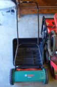 A Bosch hand mower.