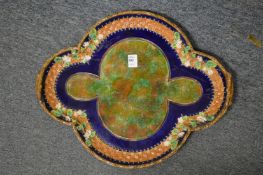 A George Jones Majolica strawberry dish stand.