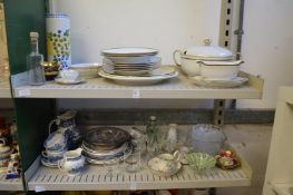 Decorative and household china and glass.