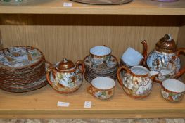 A Japanese egg shell part tea service.