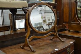 A mahogany dressing table mirror.