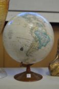 A table top globe.