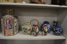 Oriental porcelain to include ginger jars etc.