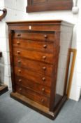A good 19th century mahogany Wellington chest.